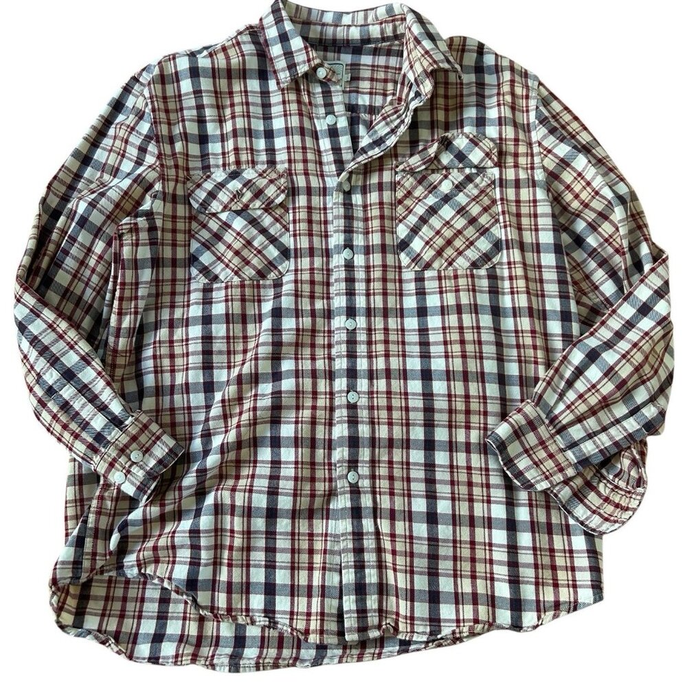 Pendleton plaid button down shirt Outdoor gorpcore Large Preppy check classic